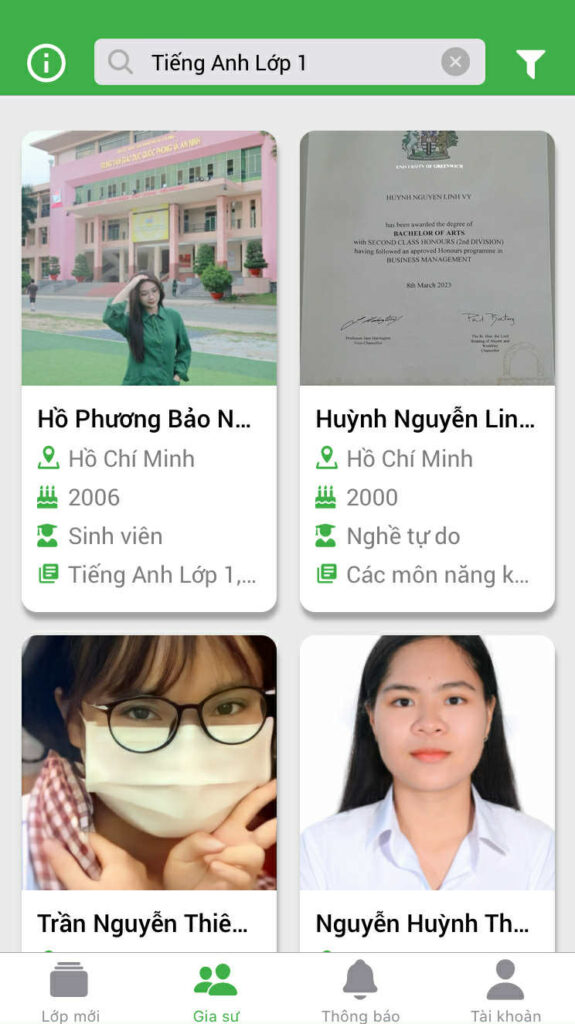 Tiếng Anh lớp 1