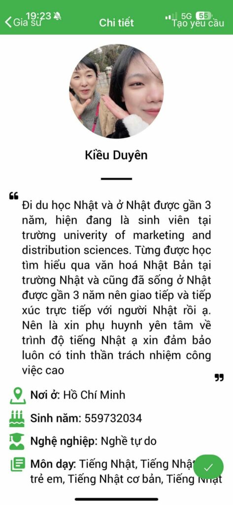 Gia sư tiếng Nhật 15