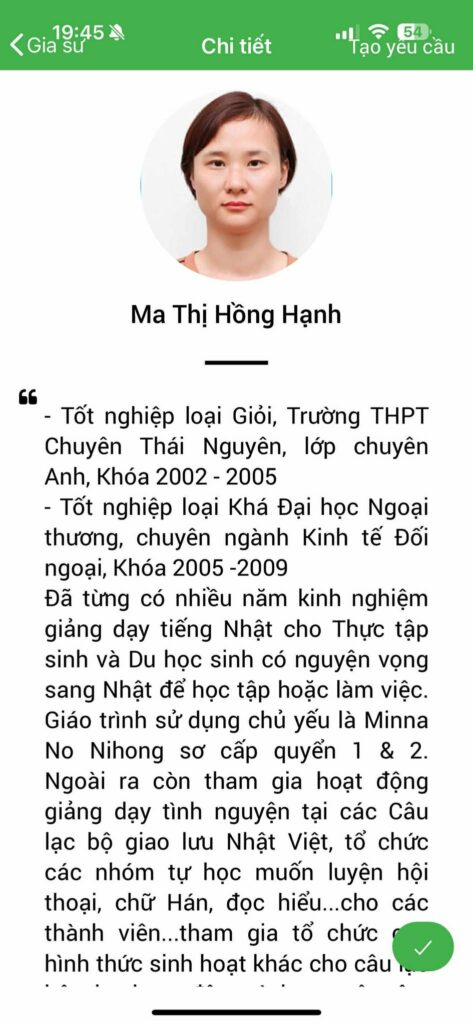 Gia sư tiếng Nhật 26