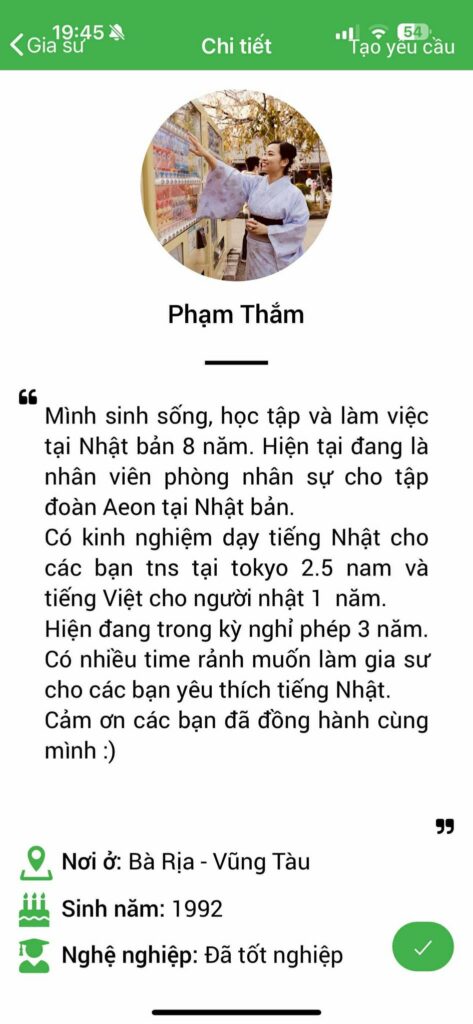 Gia sư tiếng Nhật 29