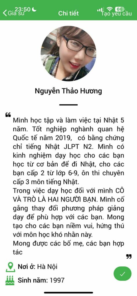 Gia sư tiếng Nhật 45