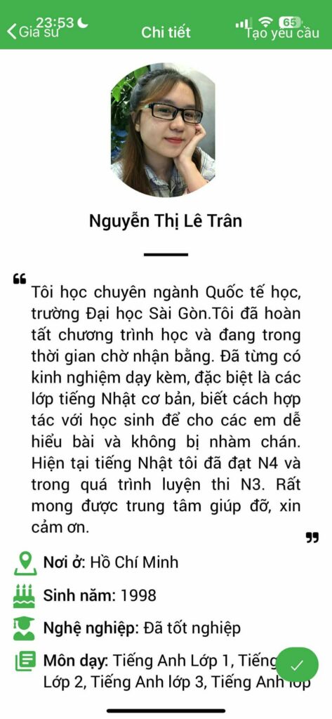 Gia sư tiếng Nhật 60