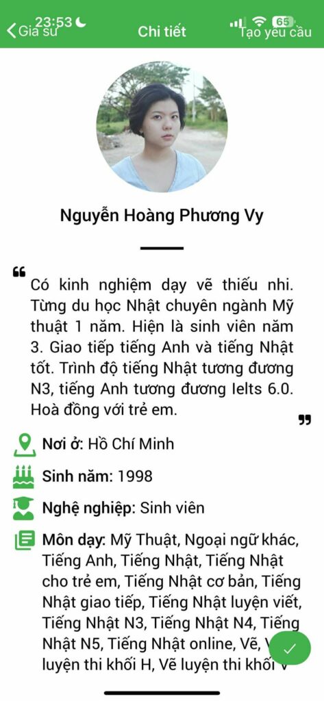Gia sư tiếng Nhật 61